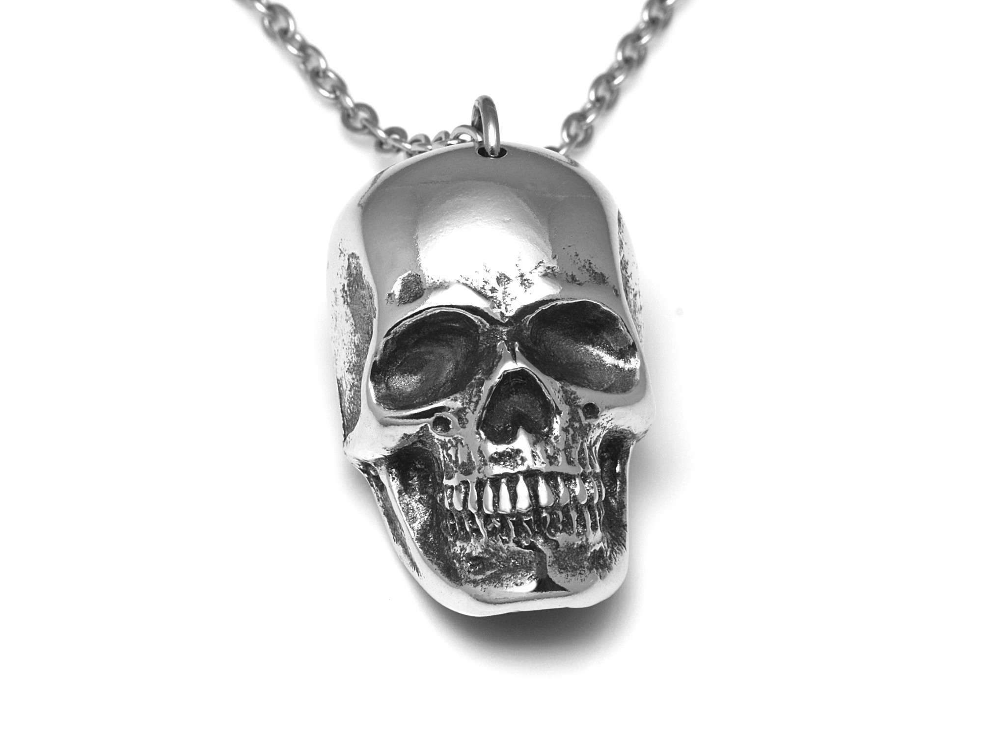 Döskalle Halsband, Goth Smycke i Tenn - 2