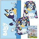Bluey Set för Barn – Ryggsäck, Handduk, Gympapåse och 4-suddgummin