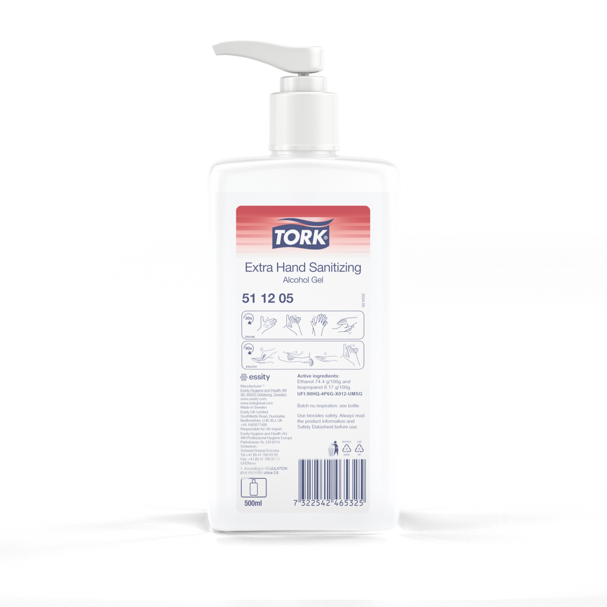 Tork Extra Handdesificerande Alkogel 500 ml