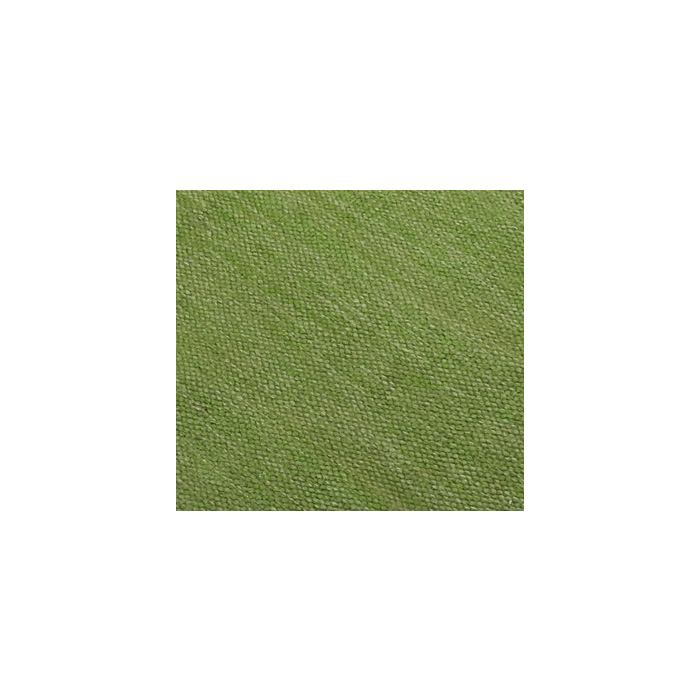 Närbild på Röllakan Östanå New Light Green struktur, gröna färg och ullväv. 