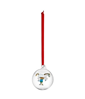 Pippi Christmas bauble Pippi and the Horse 7 cm