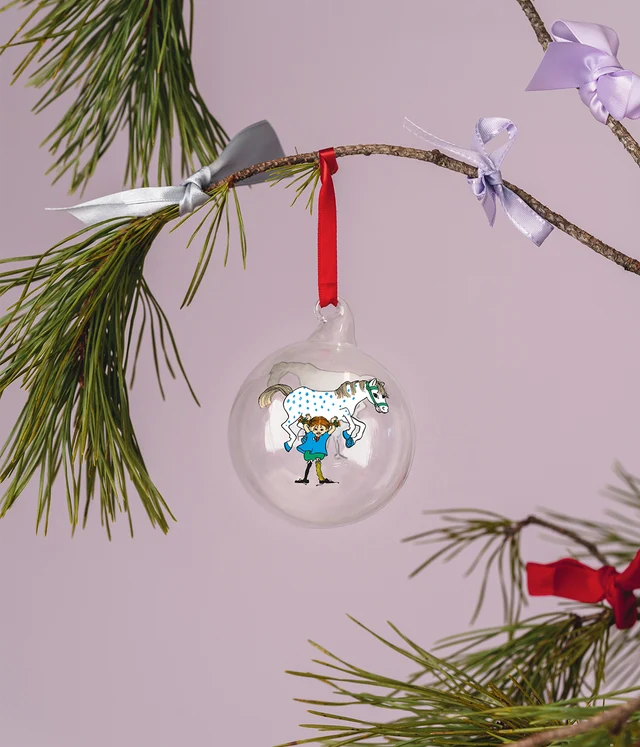 Pippi Christmas bauble Pippi and the Horse 7 cm - 4