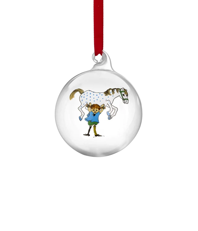 Pippi Christmas bauble Pippi and the Horse 7 cm - 3