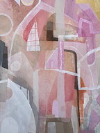 "Pink Paradise”. AKRYLTAVLA MÅLAD AV MARIA C BERNHARDSSON/ MC, ORGINAL