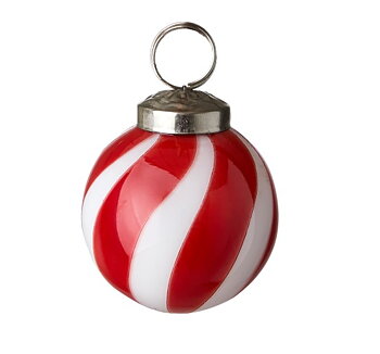 Julgranskula röd/vit