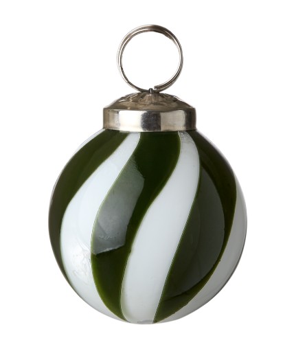 Julgranskula grön/vit