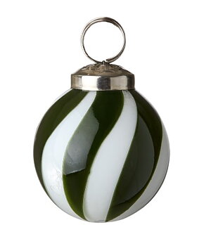 Julgranskula grön/vit