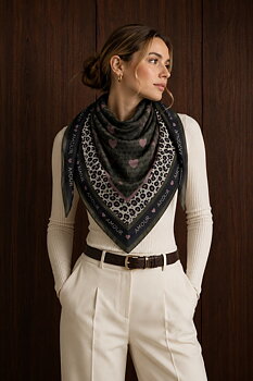 Scarf Amour khaki