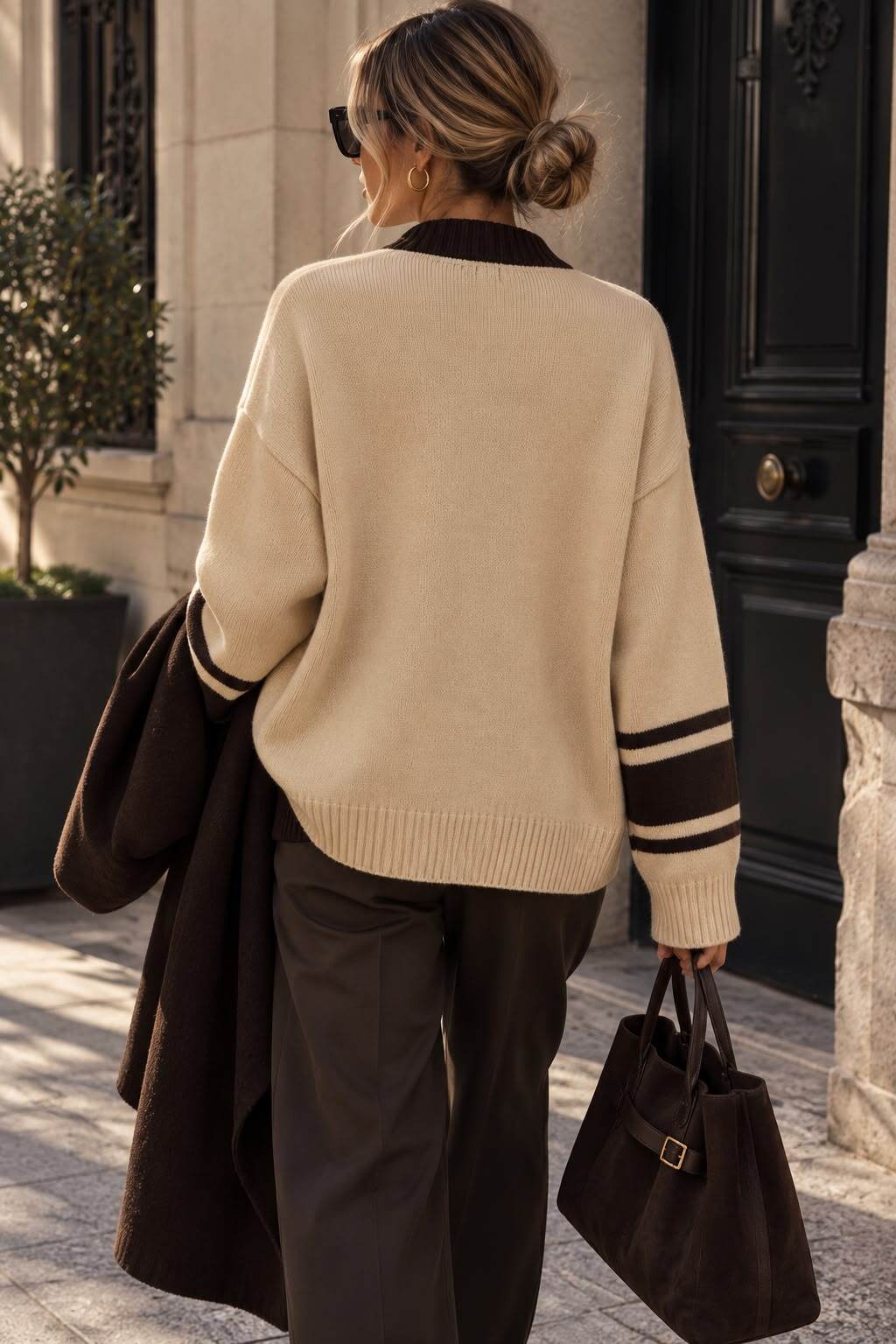 Knit sweater Apres Ski taupe/brown - 3