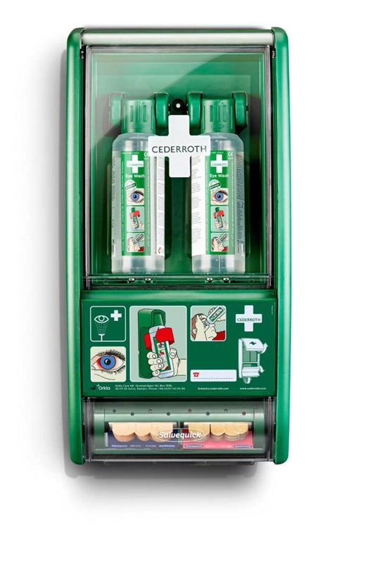 Cederroth, Ögonduschstation, 500ml x2+plåster