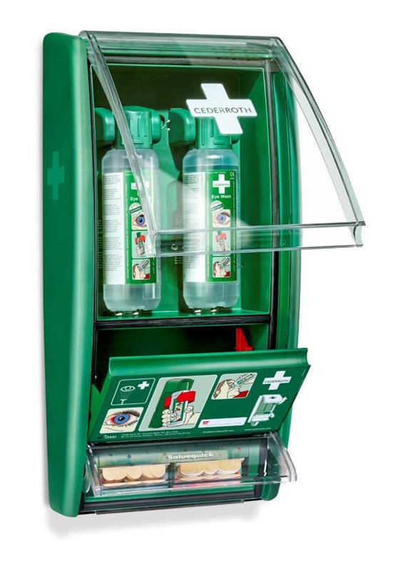 Cederroth, Ögonduschstation, 500ml x2+plåster - 5