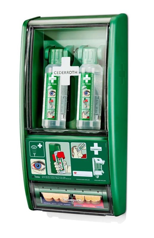 Cederroth, Ögonduschstation, 500ml x2+plåster
