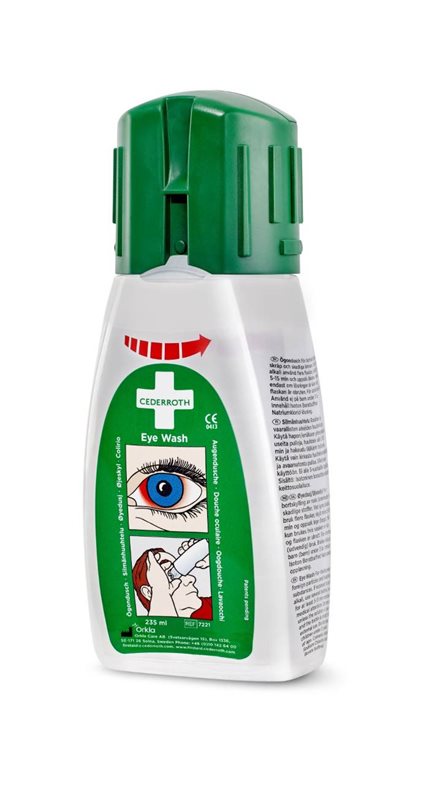 Ögondusch bärbar 235ml, Cederroth