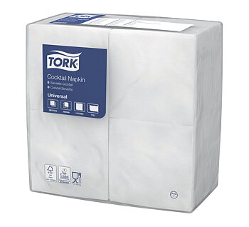 Tork Cocktailservett Vit (1-lags)