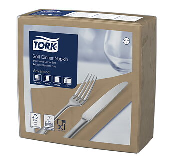 Tork Mjuk Middagsservett Beige