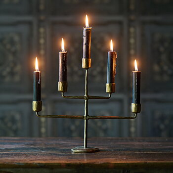 Ljusstake - Antik Guld