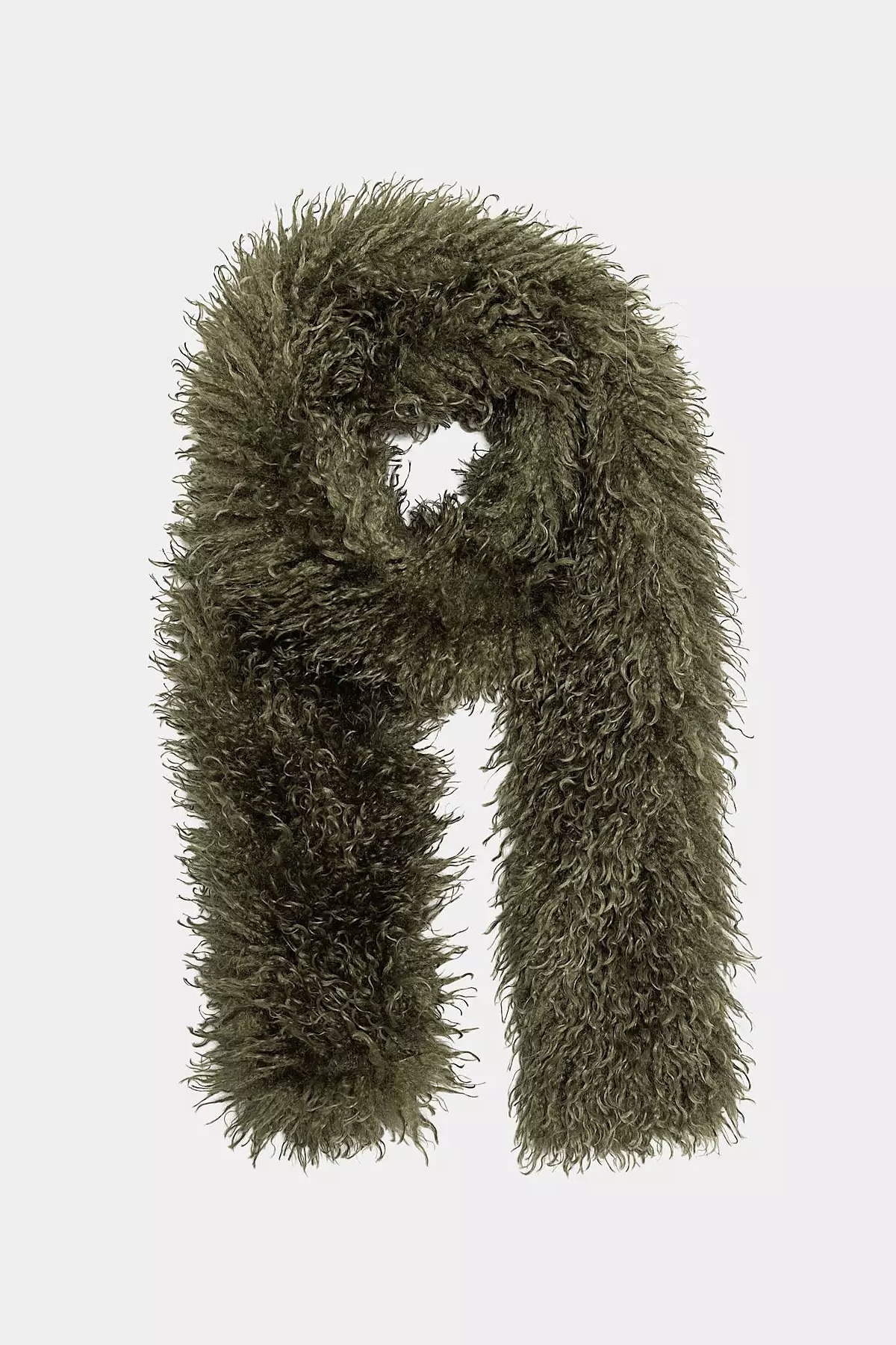 Bow 19 - Anique Scarf Dusty green &  Brown - 3