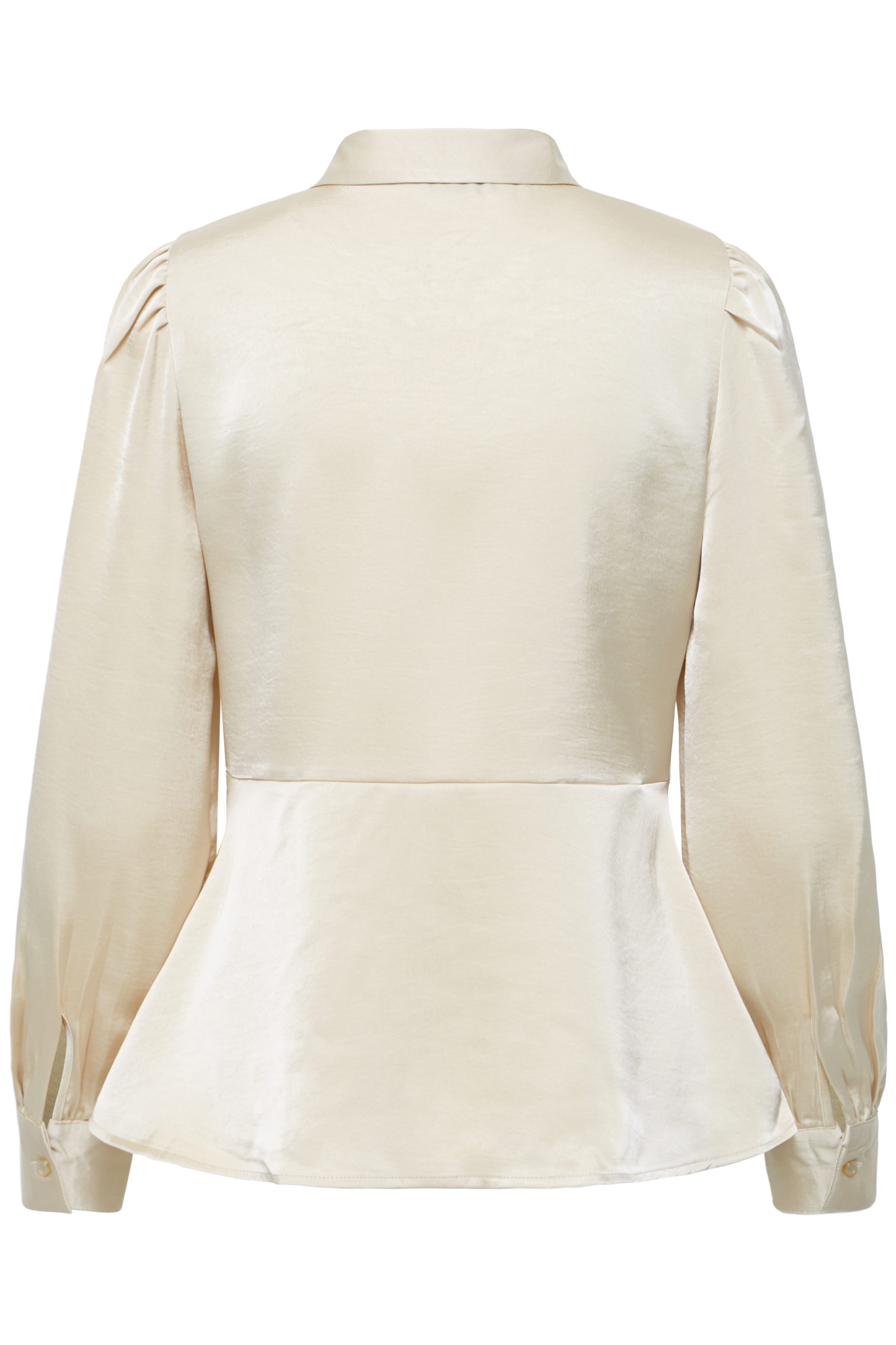 BYISA PEPLUM SHIRT Oatmeal - 2