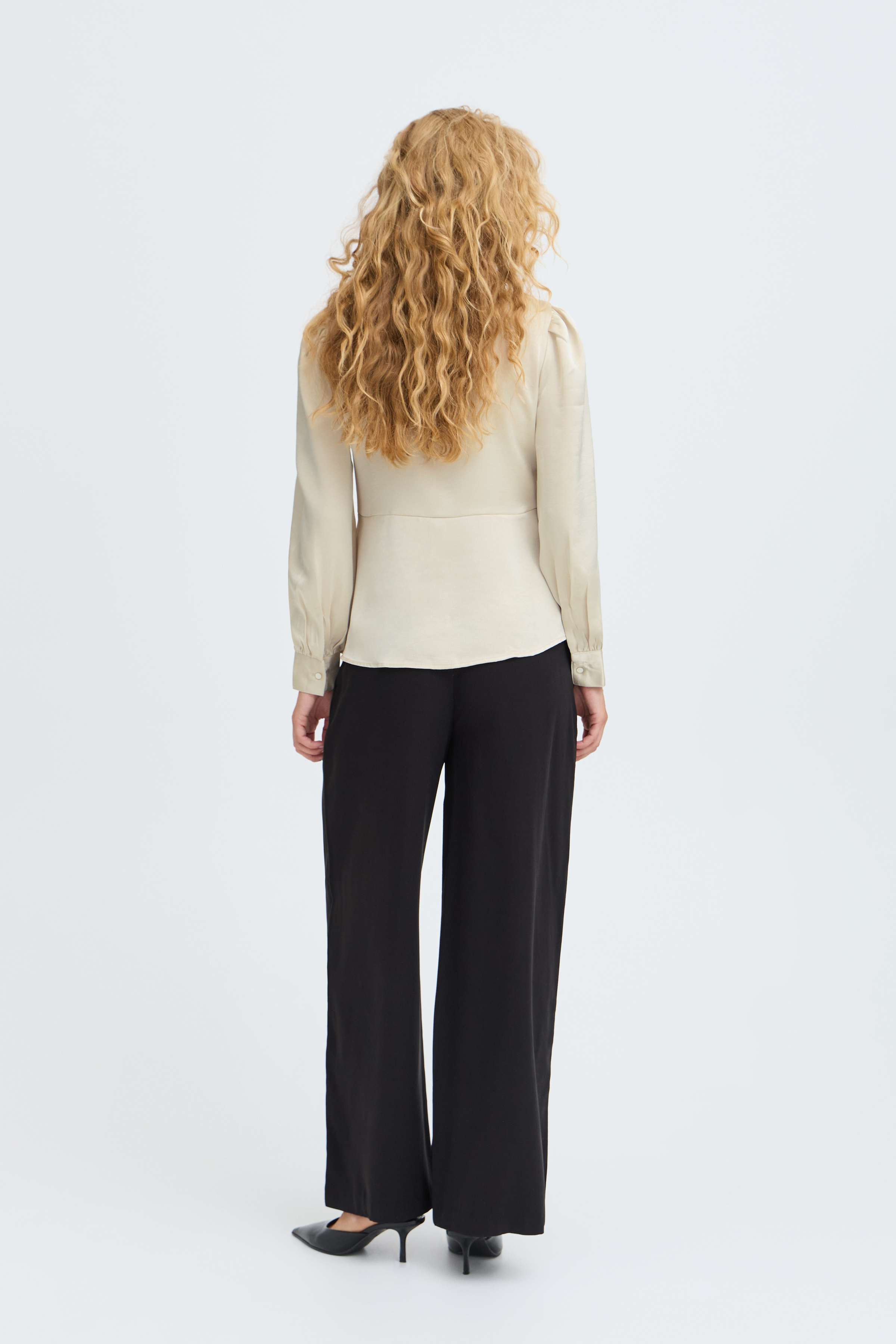 BYISA PEPLUM SHIRT Oatmeal - 7