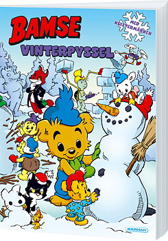 Pysselbok Bamse Vinter med klistermärken