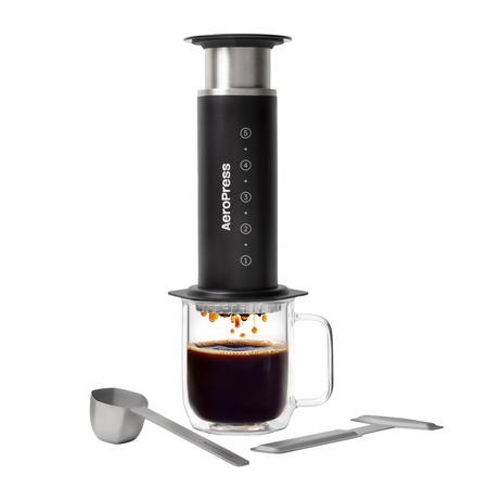 AeroPress Black Steel – kaffebryggare i svart rostfritt stål  - 2