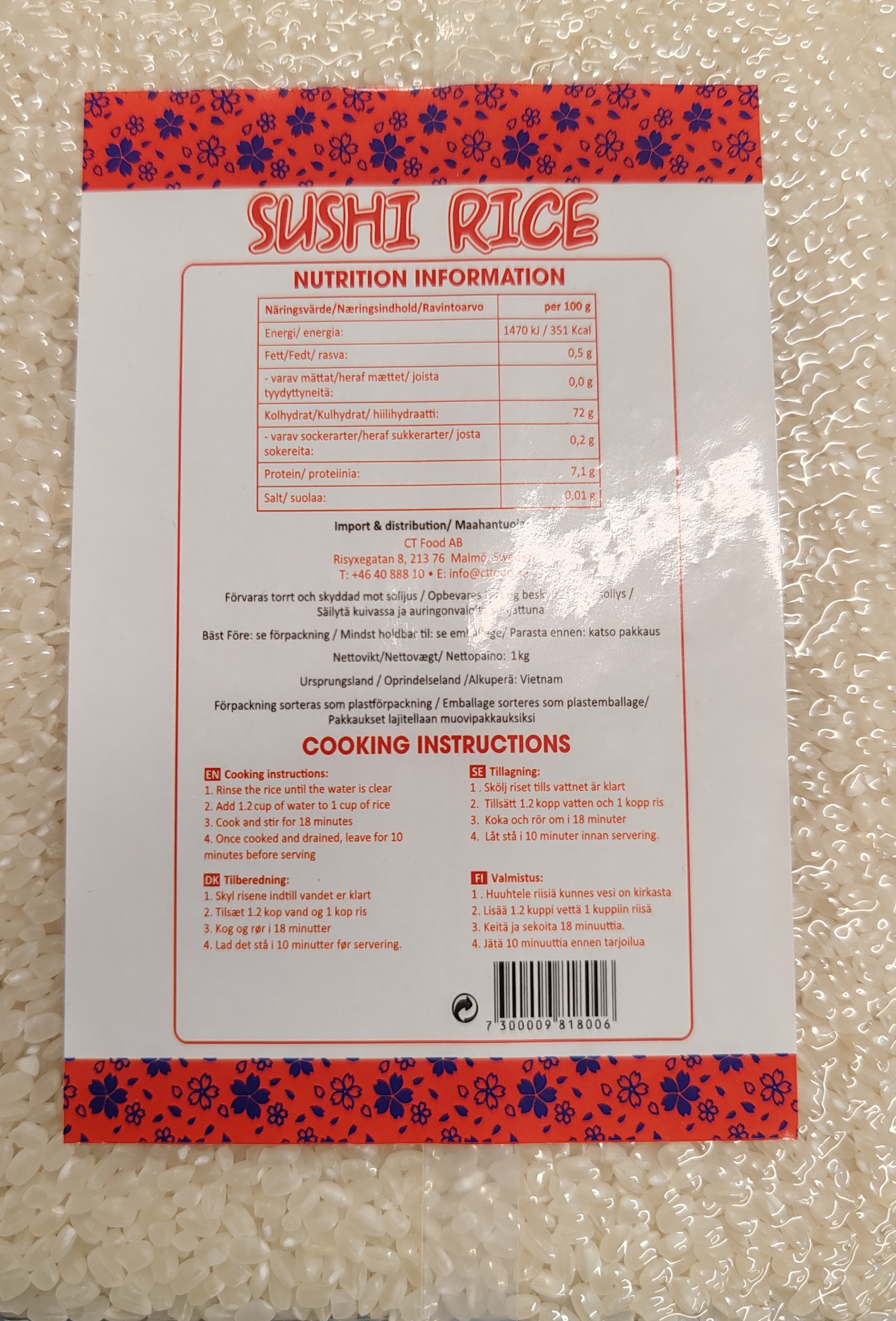 Sushi Rice 1kg 