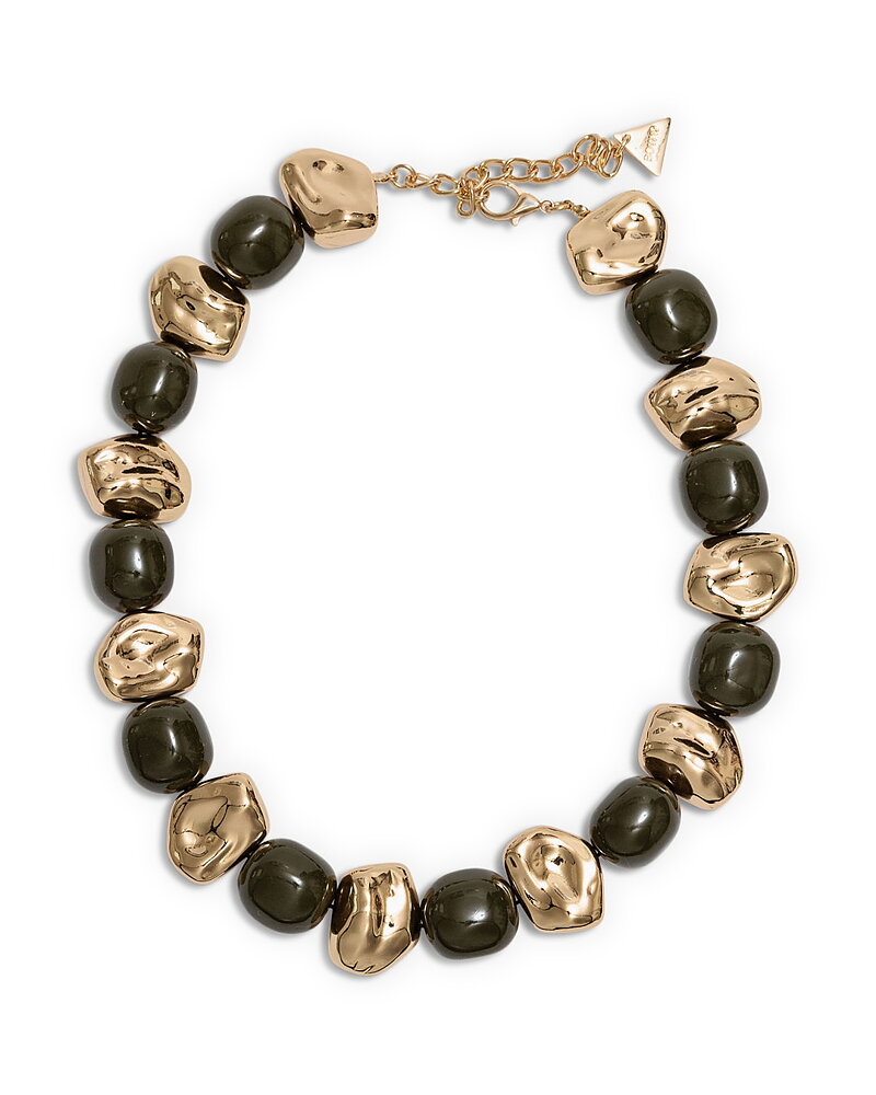 Halsband Alba mörk olivgrön/guld