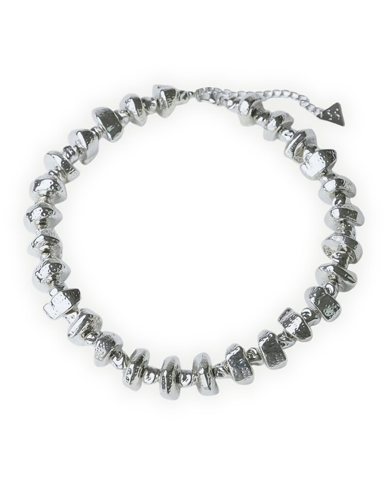 Halsband Luna silverfärgat