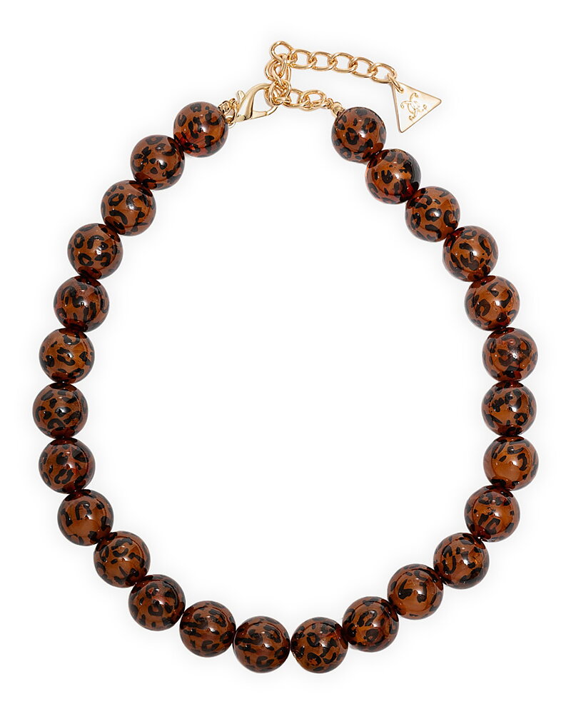 Halsband Zuri leopard brun/svart