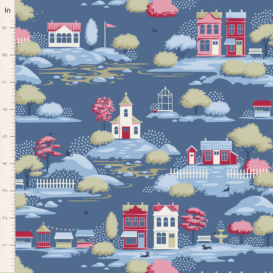 Tilda Village Blue - 2
