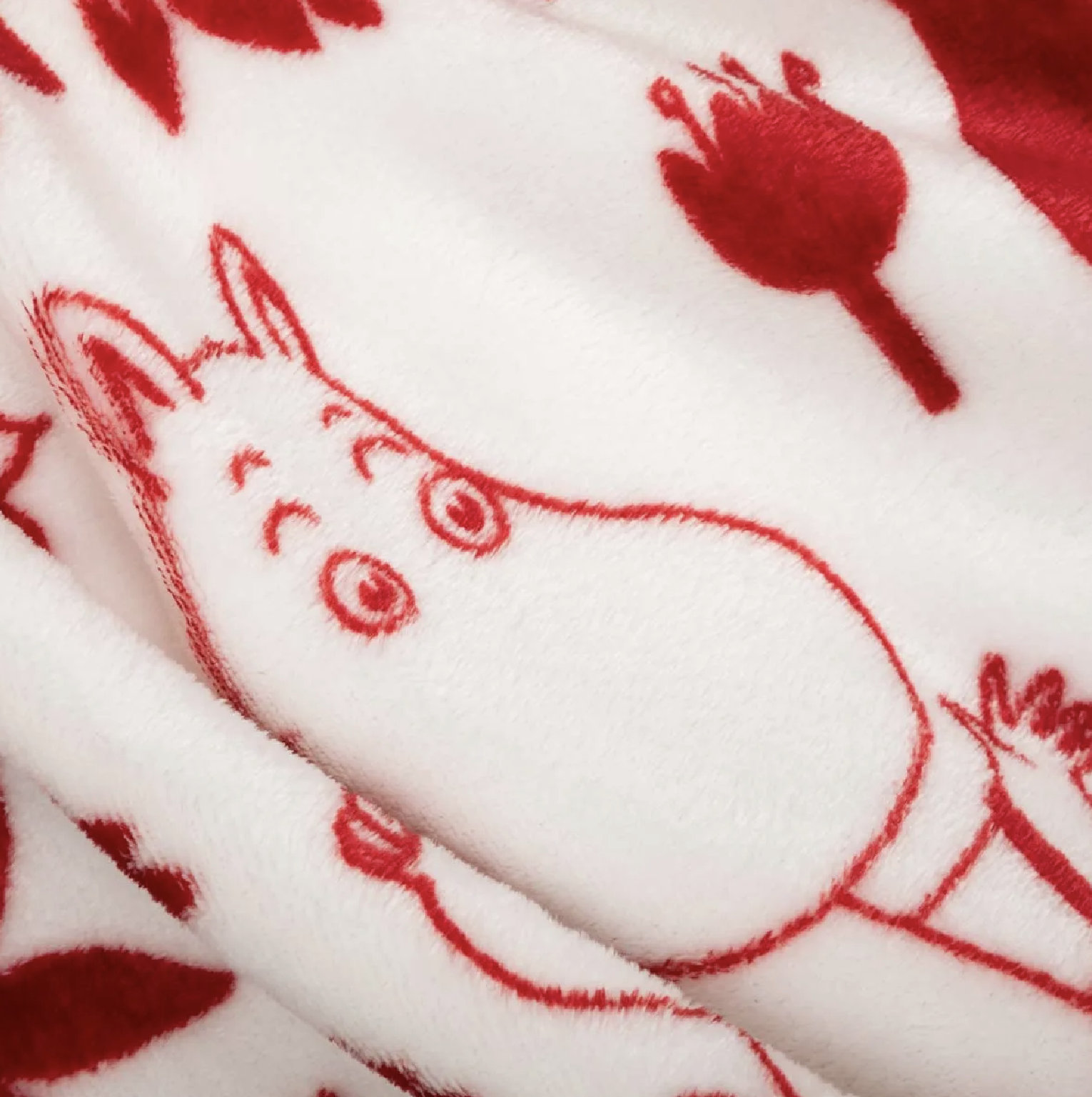 Mumin Fleecefilt 130x170 cm - Park Röd - 2