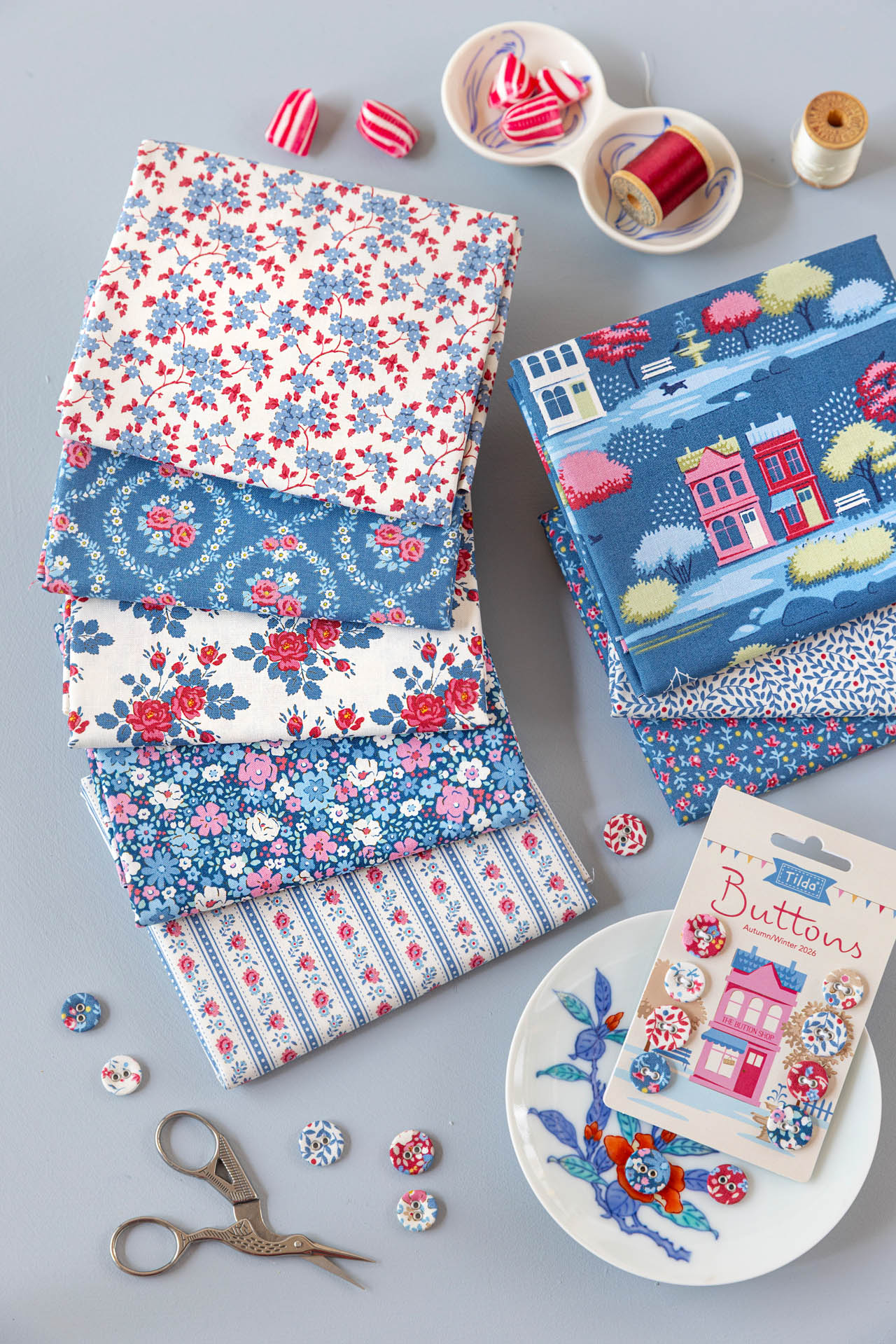 Tilda  Fat Quarter Blue - 2