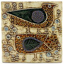 Lisa Larson (Unik 1961) Beautiful Birds Wall Plaque 23 cm (2)