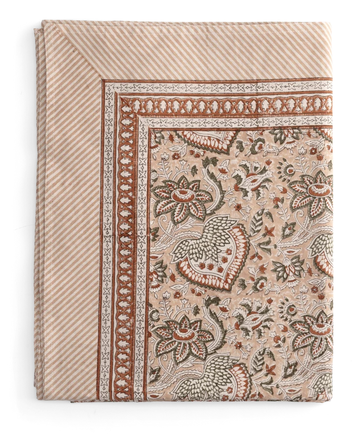CHAMOIS Duk Oriental Dusty Peach i bomull 150 x 230
