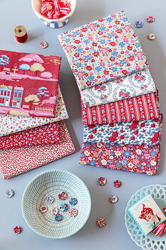 Tilda  Fat Quarter Burgundy