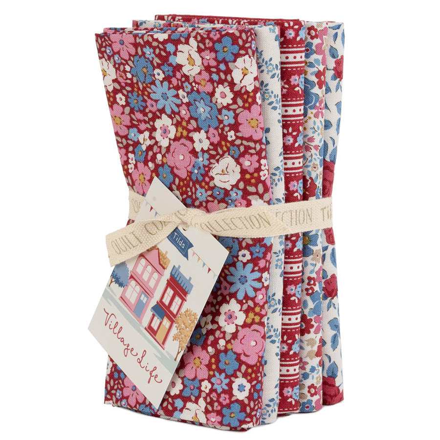 Tilda  Fat Quarter Burgundy