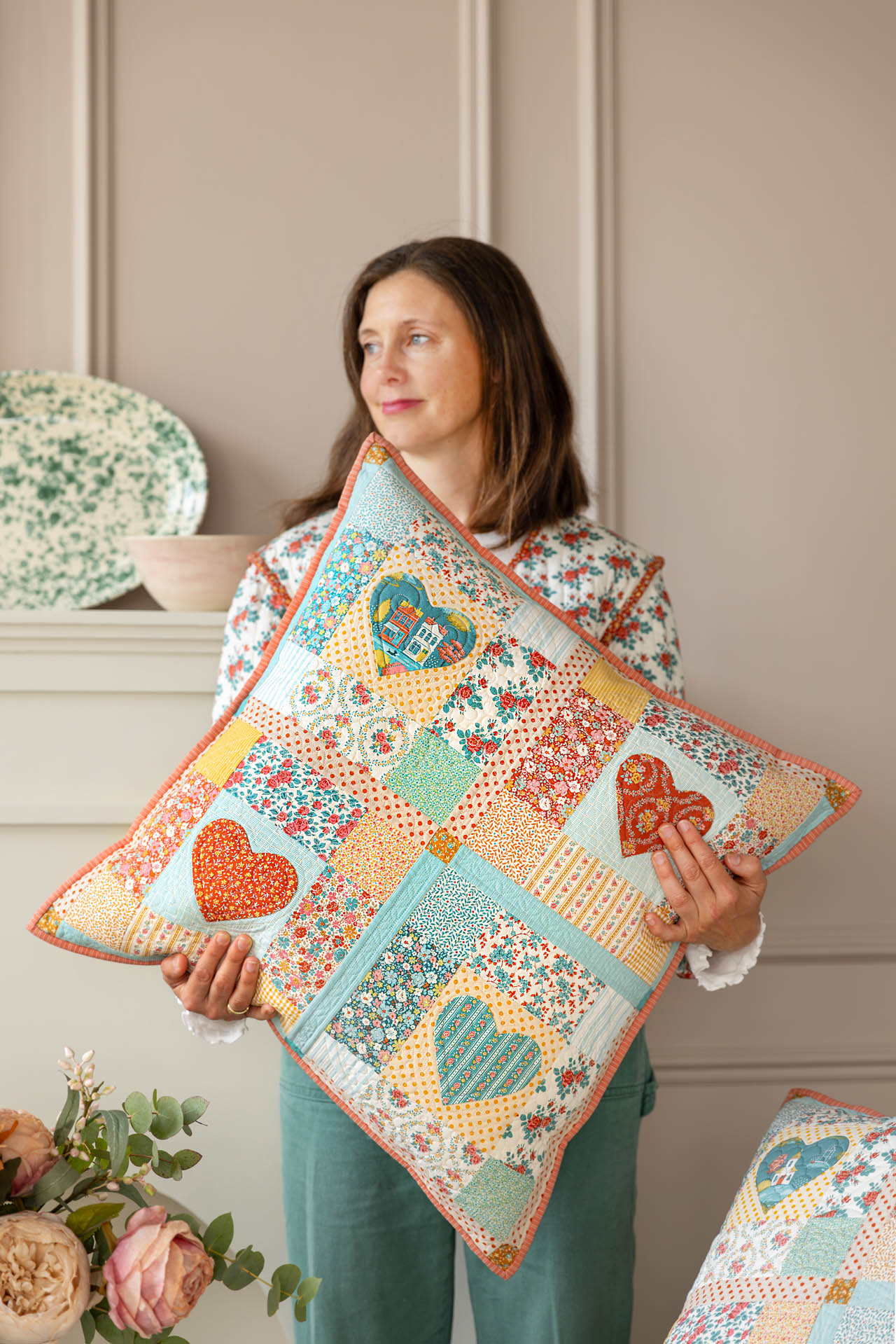 Tilda  Fat Quarter Teal - 4