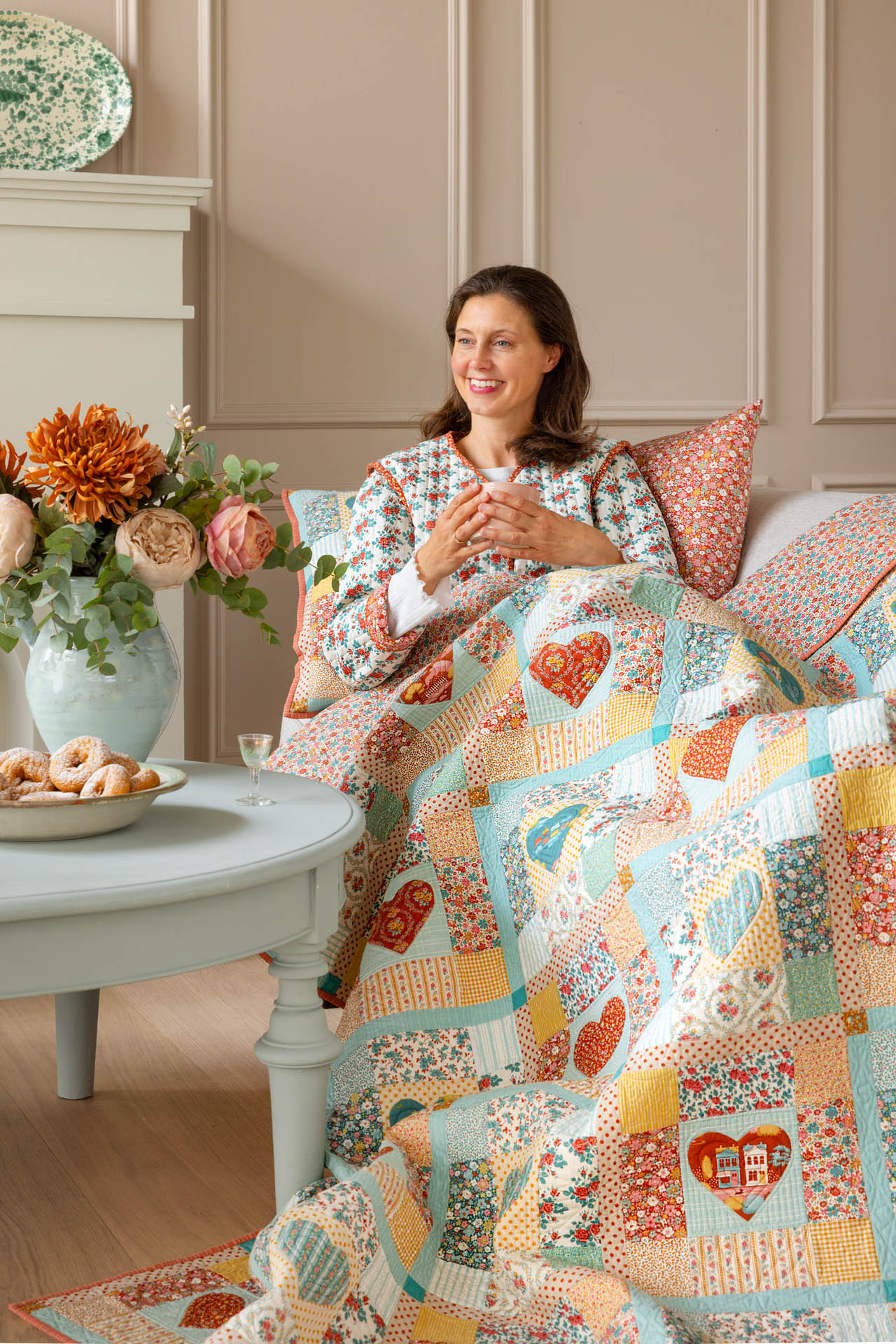 Tilda  Fat Quarter Teal - 3