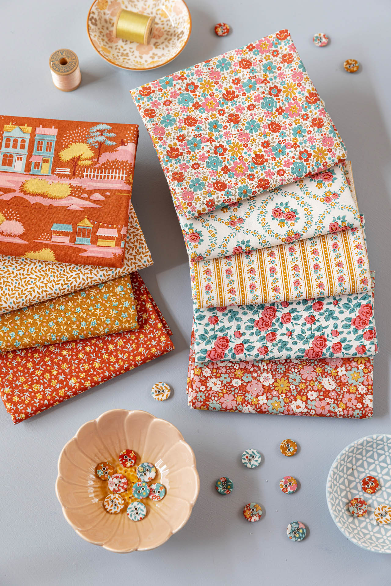 Tilda  Fat Quarter Ochre - 2