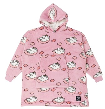 Moomin Adult Giant Hoodie - Nap Time Pink