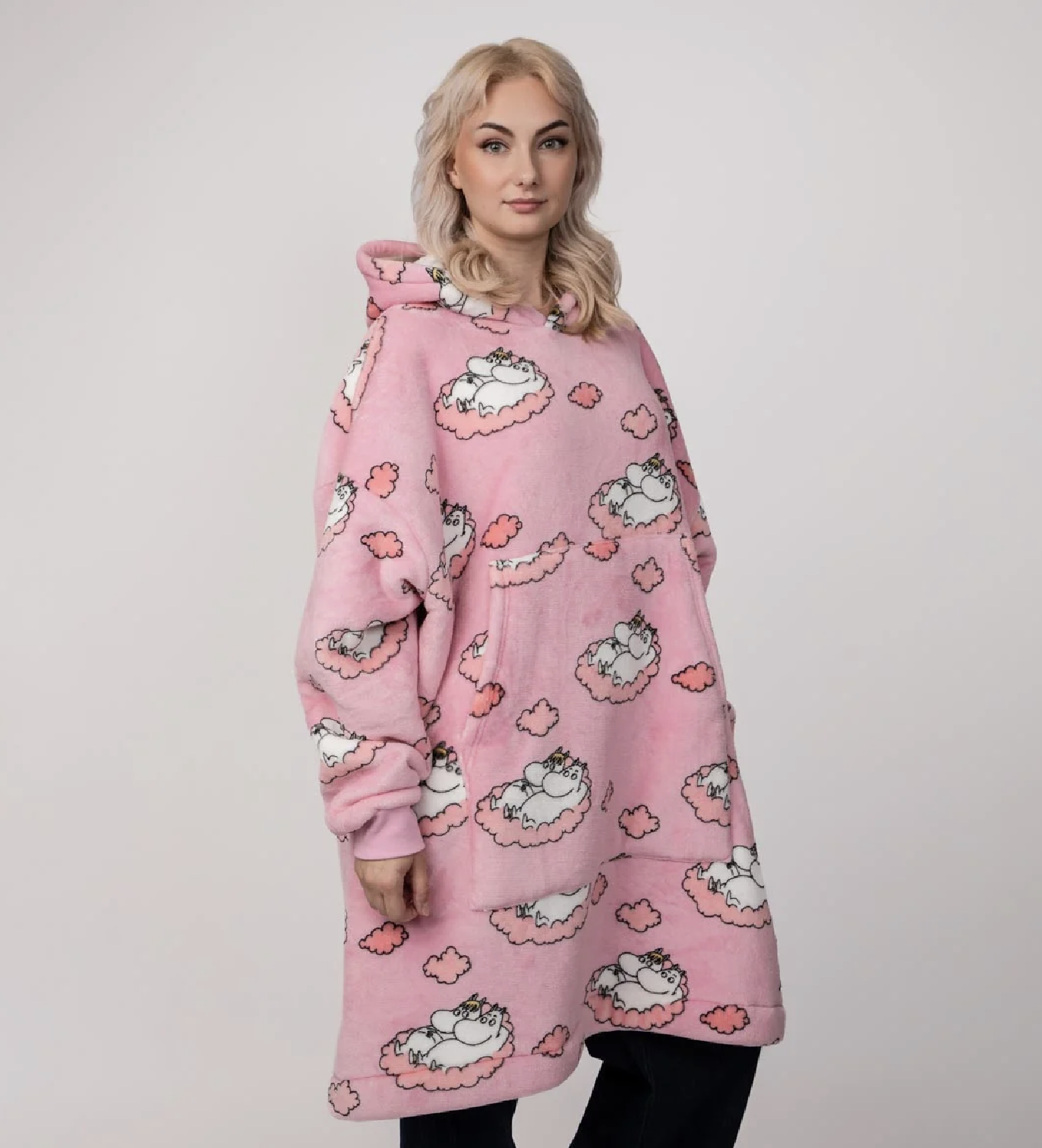 Moomin Adult Giant Hoodie - Nap Time Pink - 2