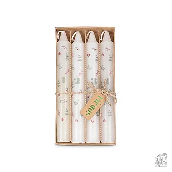 ADVENTSLJUS 4-PACK - VITA/MÖNSTER