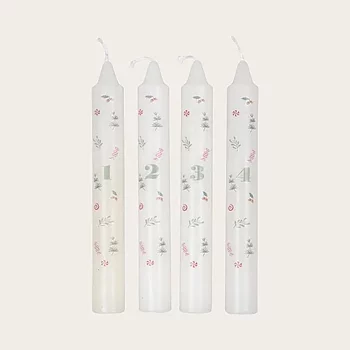 ADVENTSLJUS 4-PACK - VITA/MÖNSTER