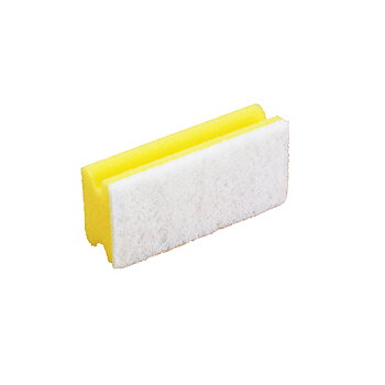 Skrubbsvamp gul/vit 10st