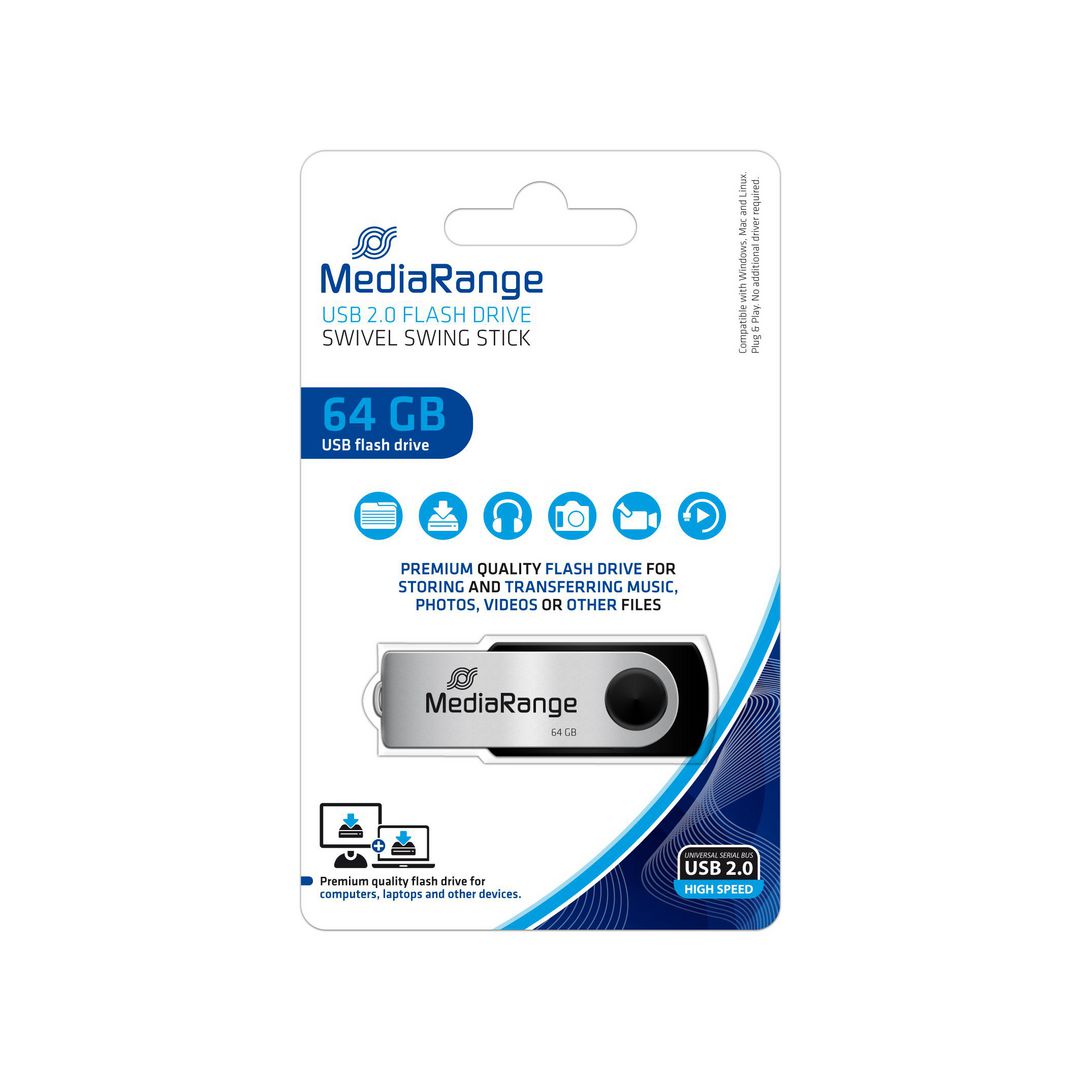 USB-Minne MEDIARANGE USB 2.0 64GB - 3