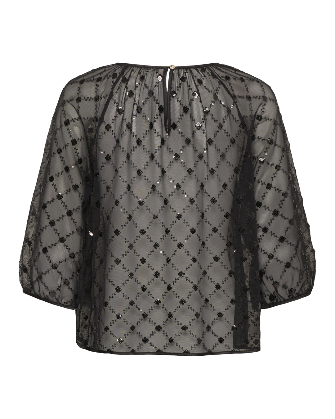 Blus Dimka transparent glitter svart - 7