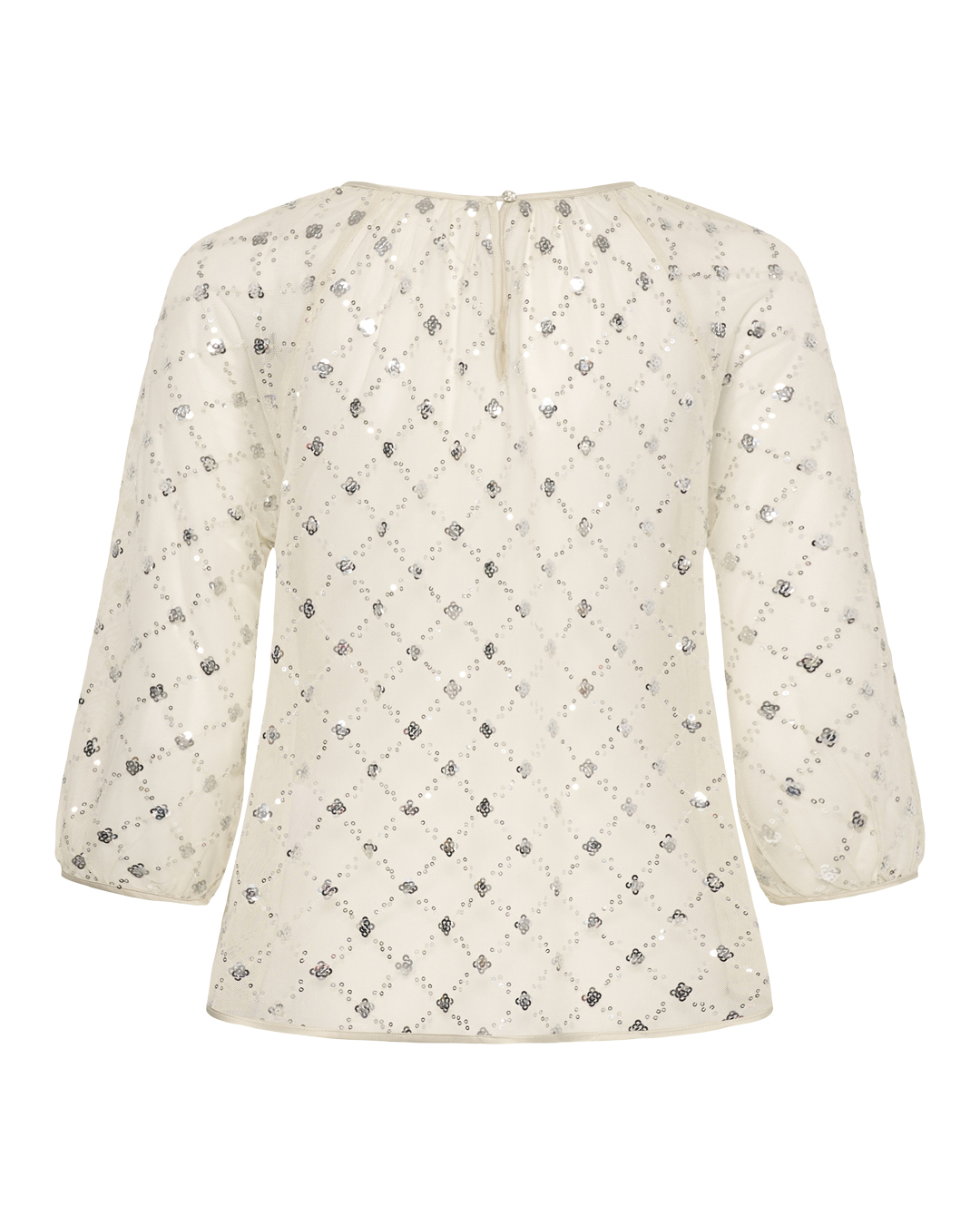 Blus Dimka transparent glitter beige - 7