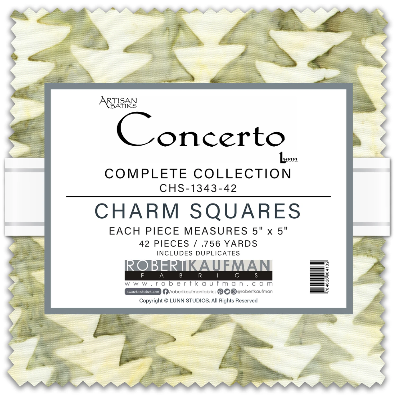 Concerto Charm Squares 5" Batik - 2