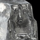 Erik Höglund (1960) Rough-Hewn Clear Glass Figure 11 cm (2)