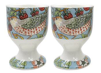 William Morris Teal Strawberry Thief - Äggkoppar